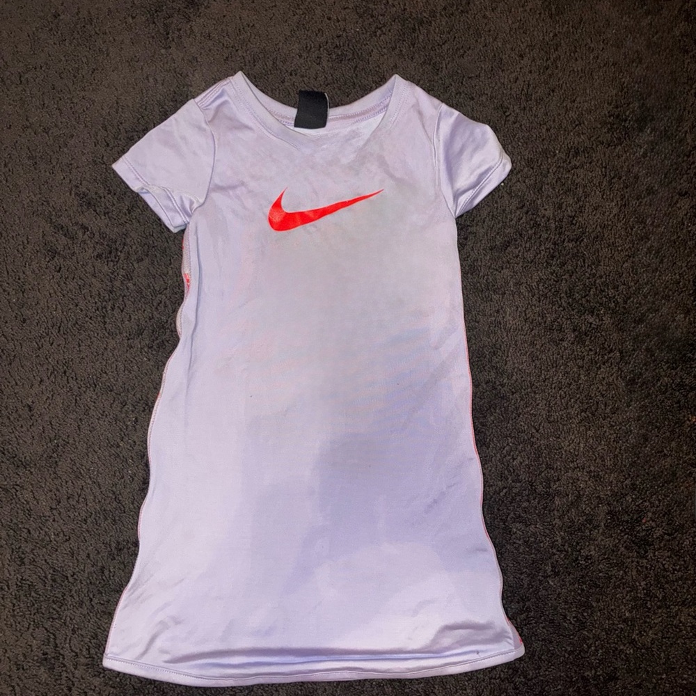 Nike White Dress with Vibrant Red Swoosh